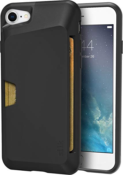 Silk iPhone 7/8 Wallet Case - VAULT Protective Credit Card Grip Cover - Wallet Slayer Vol.1 - Black Onyx