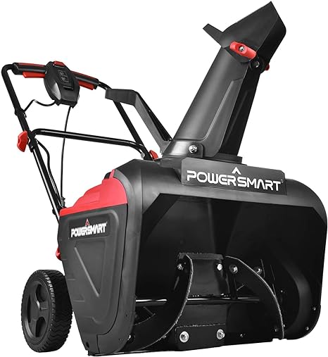 PowerSmart 21 Inch Electric Snow Blower - 120V 15 Amp, 2100 RPM for Yard, Road (DB5021)