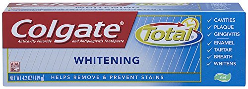 Colgate Total Whitening Gel Toothpaste, 4.2 Ounce (Pack of 6)