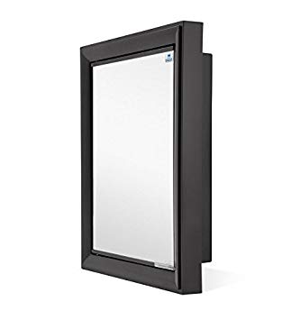 Nilkamal Gem Mirror Cabinet (Black)