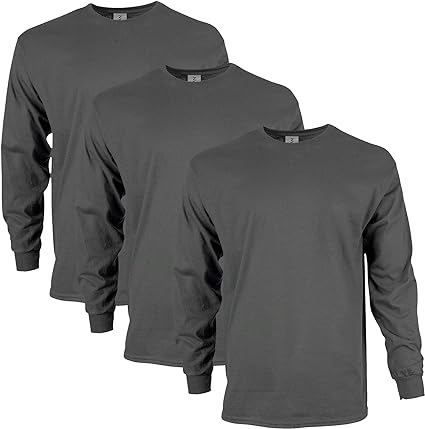 Gildan Ultra Cotton Long Sleeve T-Shirt, Style G2400, Multipack