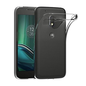 Moto G Play Case, iVoler Ultra-Thin [Crystal Clear] Premium Shock-Absorption / Slim Fit / Soft Flexible TPU Protective Cover Case for Motorola Moto G4 Play (2016) with Lifetime Replacement Warranty