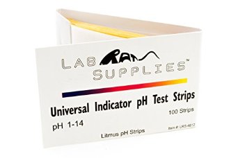 Litmus pH Test Strips Universal Application pH 1-14 2 Packs of 100 Strips