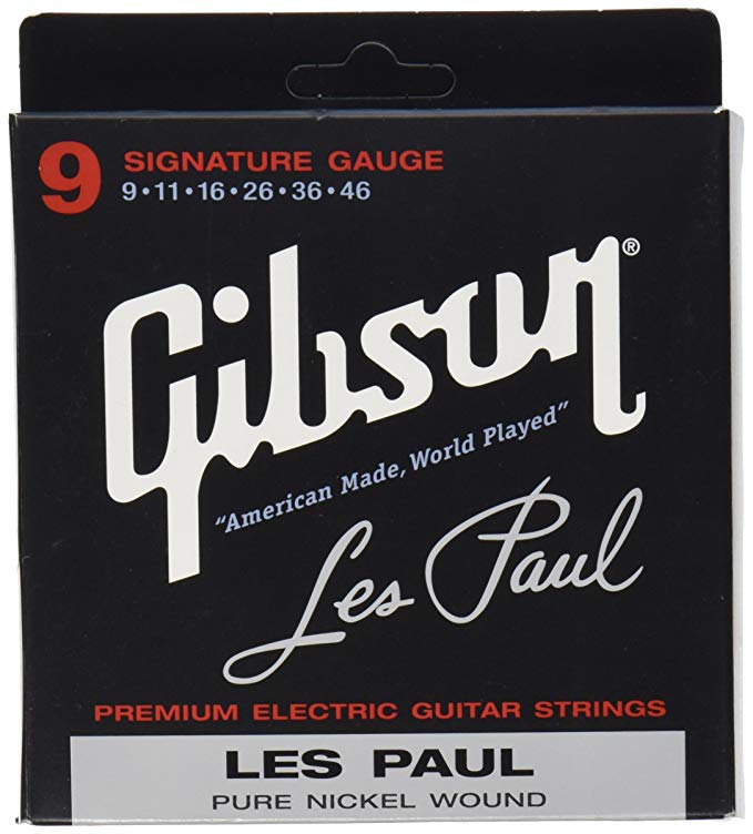 Gibson Les Paul Premium Electric Guitar Strings, Signature Gauge 9-46