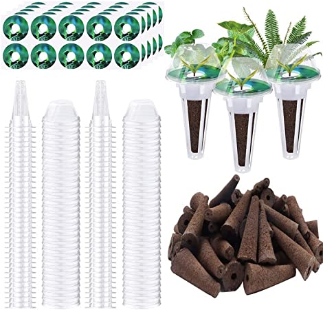 YBB 50 Sets Seed Pod Kit for Aerogarden, Hydroponics Grow Anything Kit Garden Seed Starting System Indoor Hydroponics Supplies with Seed Dispenser