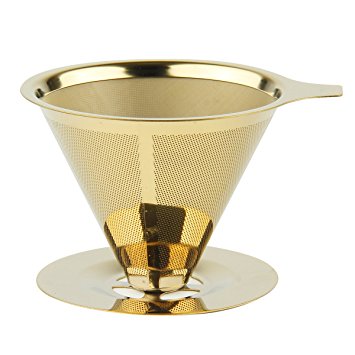 Reusable Coffee Filter, SOONHUA 18\8 (304) Stainless Steel Food Grade Paperless Pour Over Coffee Maker