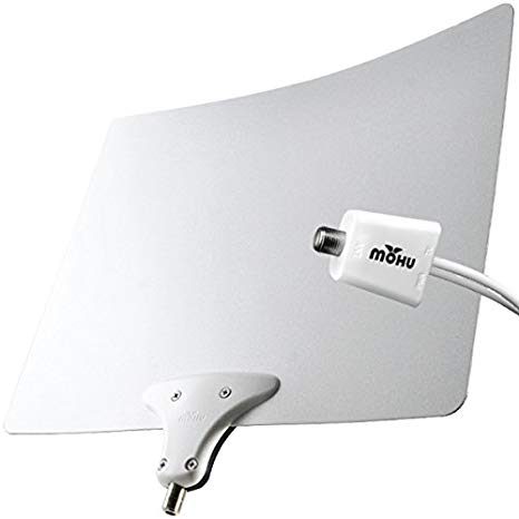 Mohu Leaf 50 TV Antenna Indoor Amplified 60 Mile Range Original Paper-Thin Reversible 4K-Ready Hdtv Premium Materials for Performance (MH-110957)