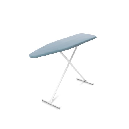 Homz T-Leg Ironing Board, Adjustable Height, Foam Pad with Cotton Cover, Blue