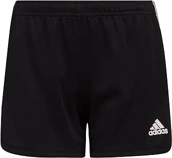 adidas Girls' 3-Stripes Mesh Shorts