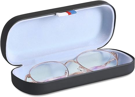 MoKo Eyeglass Case Hard Shell for Men Women, Protective Sunglasses Cases Glasses Storage Box Holder with Cleaning Cloth