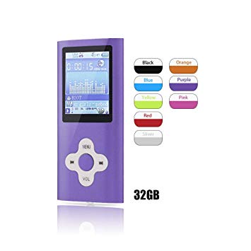 G.G.Martinsen Purple Versatile MP3/MP4 Player, Support Photo Viewer, Mini USB Port 1.8 LCD, Digital MP3 Player, MP4 Player, Video/Media/Music Player