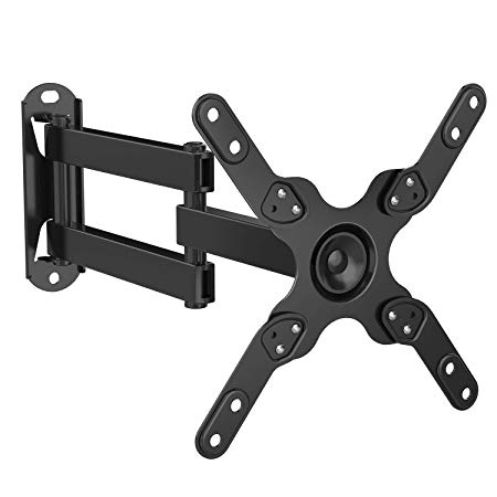 PERLESMITH Full Motion TV Wall Mount Bracket for Most 13-39 Inch TVs & Monitors - Wall Mount TV Bracket with Tilt, Swivel & Extends 14"- TV Mount fits Flat & Curved TVs up to 33lbs Max VESA 200X200