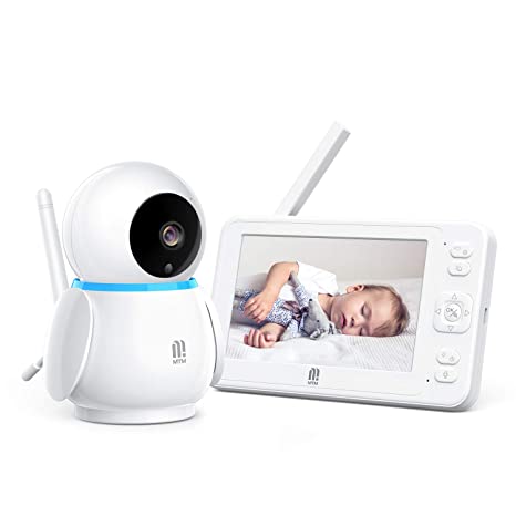 MTM 1080P 5" HD Display Video Baby Monitor with Camera and Audio Long Range Talk Back with Screen, Recording and Playback, Zoom, Lullabies and Thermal Monitor