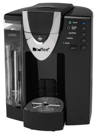 iCoffee RSS300-DAV Davinci Single Serve Coffee Brewer with Spin Brew Technology, Black