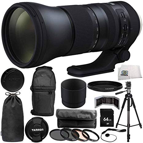 Tamron SP 150-600mm f/5-6.3 Di VC USD G2 for Canon EF 14PC Accessory Bundle - Includes 4PC Warming Filter Kit   More - International Version (No Warranty)