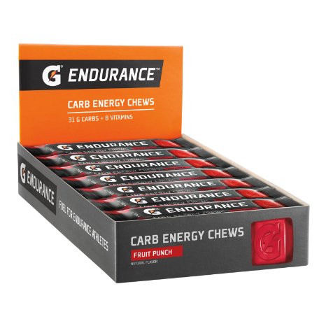 Gatorade Endurance Carb Energy Chews, Fruit Punch -  21 - 1.3 oz  (Pack of 21)