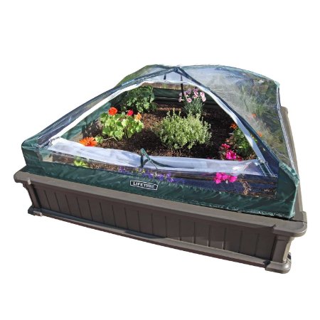 Lifetime 60053 Raised Garde Bed Kit, 2 Beds and 1 Early Start Vinyl Enclosure