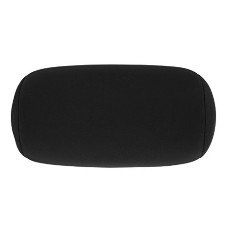 Awakingdemi Micro Mini Microbead Roll Pillow for Wrist ,Neck Support, Offer Comfort & Support 7" x 12" (Black)