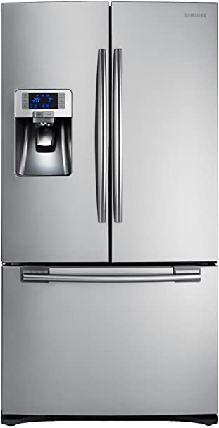 Samsung RFG23UERS Freestanding 520L A  Stainless Steel Side-by-Side Door Fridge - Freestanding, Stainless Steel, French Door, LED, 520L, SN-T