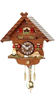 Kuckulino Black Forest Clock with cuckoo, incl. batterie