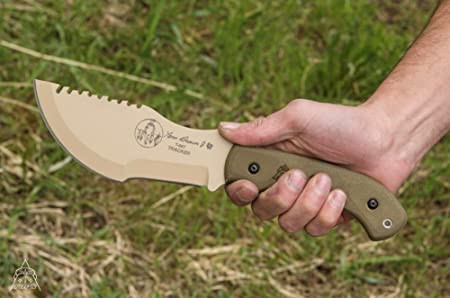 Tops Knives Tom Brown Tan Tracker Fixed Blade Knife