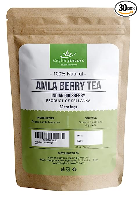 Amla (gooseberry) 30 Tea Bags From Ceylon Sri Lanka