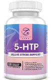5-HTP - With 100mg of 5HTP  Vitamin B6 - Stress Relief and Mood Control Supplement - All-Natural Appetite Suppressant and Sleep Aid - 120 Vegetarian Capsules for Ultimate Stress Release - Zenwise Labs