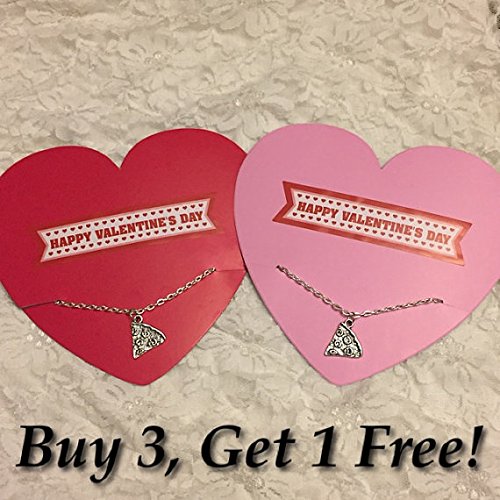 Pizza Slice Charm Necklace Valentine's Day Gift