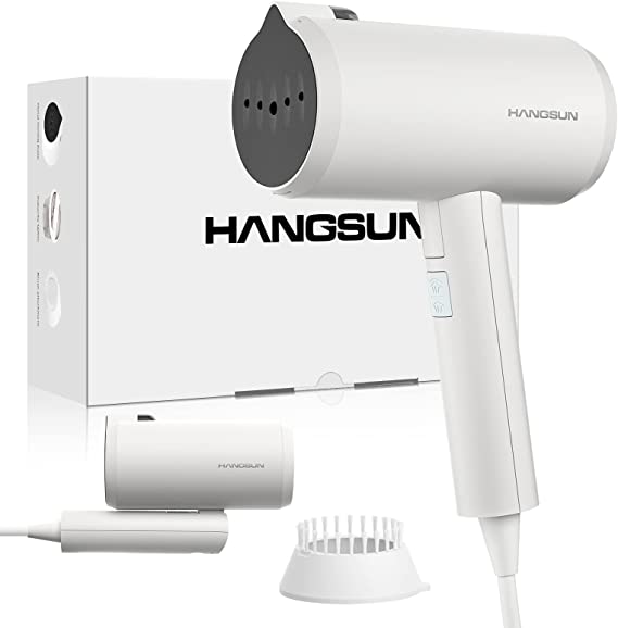 HANGSUN Clothes Steamer For Ceramic Metal Panel, 1200W Handheld Steamer for Clothes Fast Heat Up Detachable 140ml Water Tank, 2 Steam Levels Garment Steamer for Home and Travel