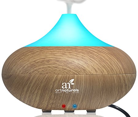 Art Naturals Essential Oil Diffuser – Electric Cool Mist Aromatherapy Humidifier Aroma Diffuser – Spa Fragrance For The Whole House– Auto Shut-off & 7 Color LED Lights Changing (2017 New Model)