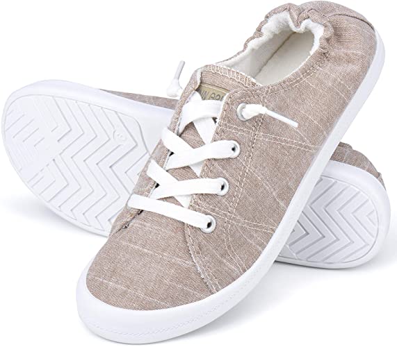 JENN ARDOR Women's Low Top Classic Slip-On Lightweight Comfort Fashion Sneakers Shoes for Walking