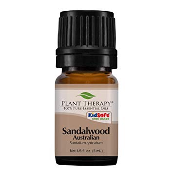 Plant Therapy Sandalwood (Australian) Essential Oil. 100% Pure, Undiluted, Therapeutic Grade. 5 mL (1/6 Ounce).