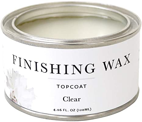 Jolie Finishing Wax - Protective Topcoat for Jolie Paint - Use on Interior Furniture, cabinets, Walls, Home Decor and Accessories - Odor-Free, Non-Hazardous - Clear - 120 ml