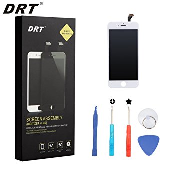 [New] DRT iPhone 5 Screen Replacement LCD Touch Screen Digitizer Frame Assembly Full Set with 5 Piece tools for iPhone 5 (White)