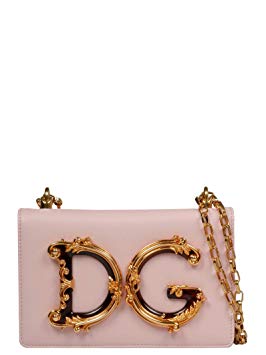 Dolce E Gabbana Women's Bb6498az8018h402 Pink Leather Shoulder Bag