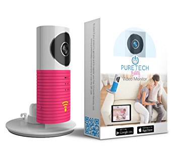 Video Baby Monitor Camera Compatible With iPhone & Android. Wifi Enabled Nanny Cam, 2 Way Talkback With Motion activated Cell Alerts. Hot Pink