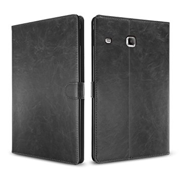 Samsung Galaxy Tab E 8.0 SM-T377 Folio Case,Slim Fit Premium PU Leather Folding Cover case for Samsung Galaxy Tab E 8.0 inch,Multi Angle Stand Magnetic Closure Smart Cover