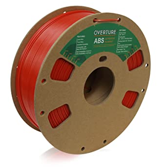 OVERTURE ABS Filament 1.75mm, ABS 1kg Spool (2.2lbs),3D Printer Filament,Dimensional Accuracy  /- 0.03 mm, Fit Most FDM Printer (Dark Red)