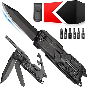 Gifts for Men Dad Husband Him - Stocking Stuffers for Men, 22 in 1 Multitool Knife - Birthday Gifts for Men, Christmas Anniversary Mens Gifts - Practical Gift Idea for Camping, Outdoor, Survival