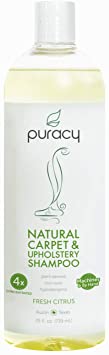 Puracy Professional Carpet Cleaner Machine Detergent, 4X Pet Stain Remover & Deodorizer, 25 Ounce