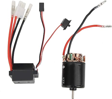 RC Car Brushed ESC, Universal 17T 540 Brushed Motor 320A Brushed ESC Set for 1/10 RC Car Upgrade Accessories