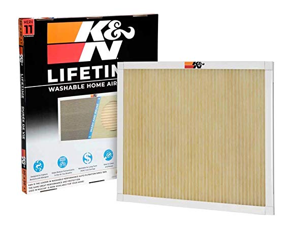 K&N HVC-12020 Lifetime Washable AC Furnace Air Filter, MERV 11 20x20x1