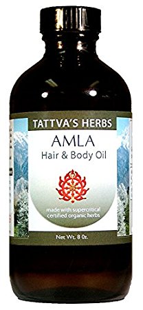 Rejuvenating Amla Hair Oil - Organic 8 oz.
