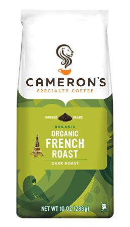 Cameron's Organic French Roast Ground Coffee, 10 Ounce Bag (packaging may vary)