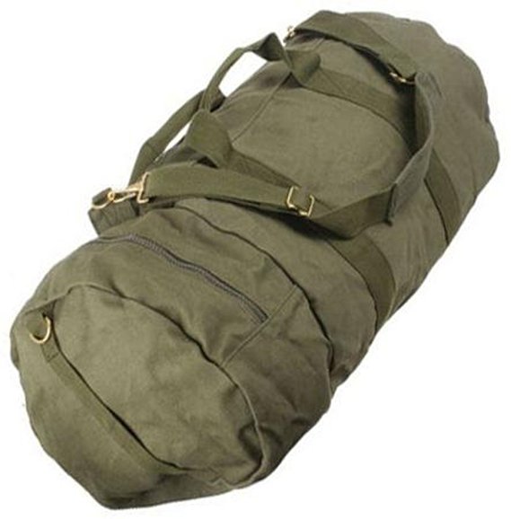 Olive Drab - Military Double-Ender Sports Shoulder Bag (Cotton Canvas)