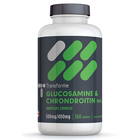 Glucosamine & Chondroitin 500mg/400mg - 360 Tablets - by Transforme