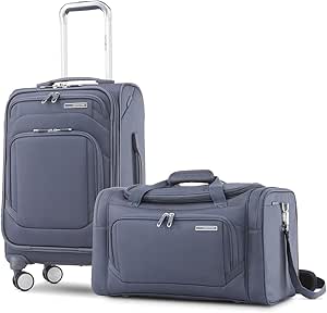 Samsonite Ascentra Softside Luggage, Slate, 2PC (CO/Duffel) New