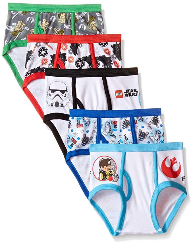 Star Wars Little Boys' Lego 5-Pack Underwear Brief