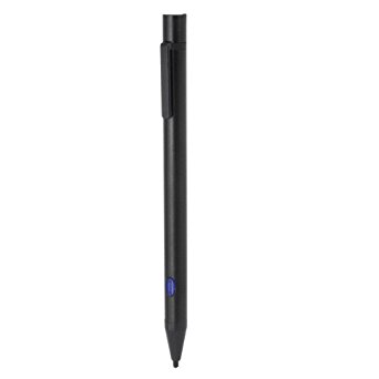 Awinner® - World's Best Fine Point Precision Active Stylus Pen for iPad, Surface,iPhone, & Most Android Tablets,Windows 8 & 10 Tablet PC and Smartphones. Machined aluminum housing (Black)