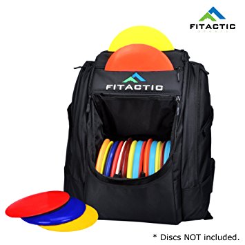 FITACTIC Luxury Frisbee Disc Golf Bag Backpack (Capacity: 25-30 Discs)